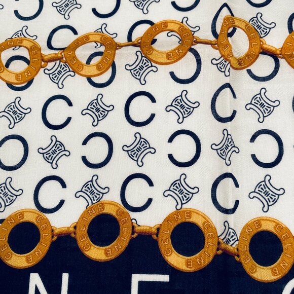 Vintage Celine Cotton Scarf - Picture 7 of 14